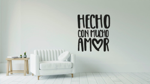 Vinil Decorativos Para Pared Hecho Con Mucho Amor