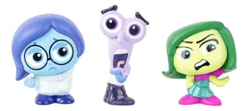 Figuras Intensamente 9 Pack Alegria Tristeza Ansiedad 9 Pzs