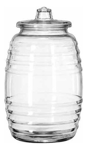 Vitroleros Barril De Vidrio 3 Litros 4 Pz