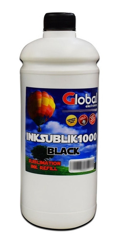 Tinta Sublimacion Con Pico Dosificador 1 Litro Negro