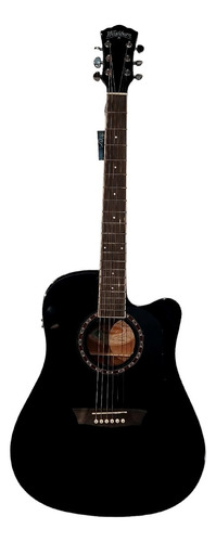 Guitarra Electroacustica Washburn Ad5ceb Black 