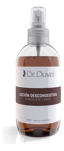  Loción Descongestiva Chocolate Y Nuez X 240cc. Dr. Duval Tipo de envase Botella Tipos de piel Normal