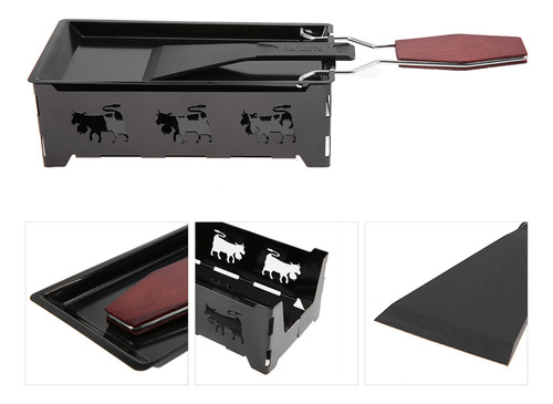 Juego De Mini Raclette, Portátil, Antiadherente, Para Hornea