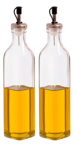 Kit 2 Galheteiro Garrafa Para Azeite Vidro 530ml Haüskraft