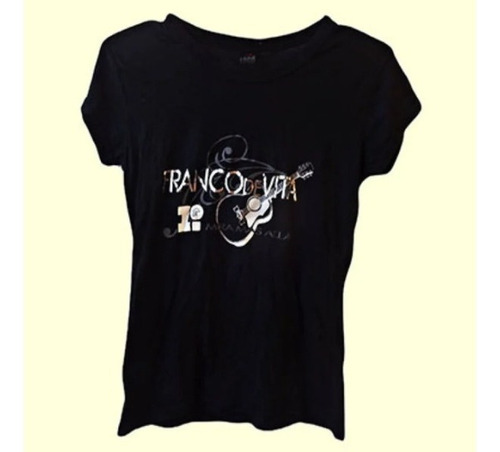 Blusa/playera Negra Franco De Vita