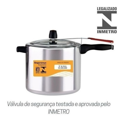 Panela De Pressão 10lts Para Cozinha Industrial Alegrete