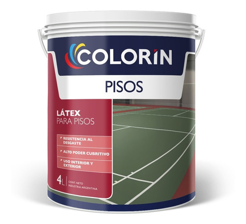 Pintura Para Pisos Al Agua Colorin X 1 Lt Zero-ramos Mejia