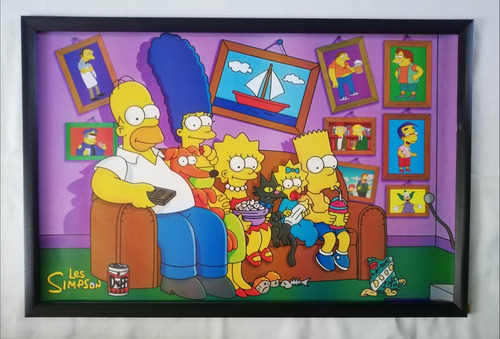 Cuadro Grande Los Simpsons En Su Sillón