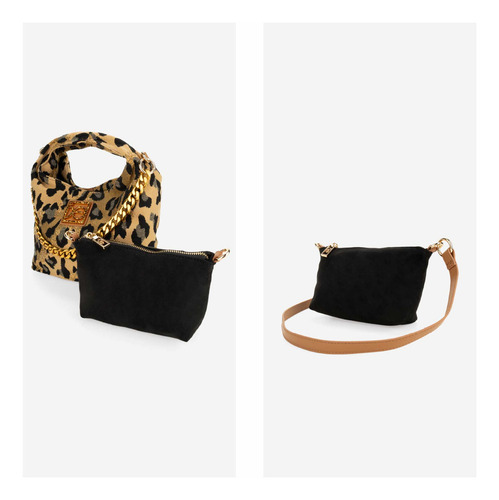 Bolsa Hobo 2 En 1 Cloe Dokoni Mediano Color Marrón claro