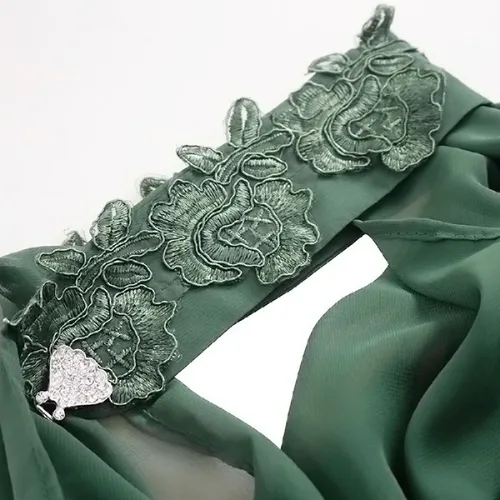 Capa Larga Para Mujer, Chal Fino Para Boda, Novia, Verde