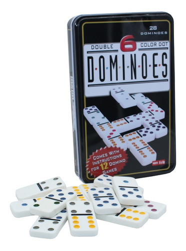 Domino Com 28 Pedras Passatempo Bar Embalagem Metal