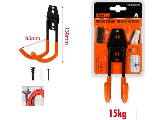 Soporte Pared Alta Resistencia 15 Kg Herramientas Multiuso