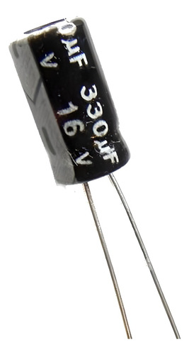 6pzs. Capacitor Electrolítico 16v 330mf Recortado