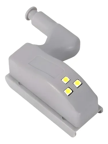 comprar Luz Led Bisagra Sensor Lámpara Closet Armario Cajón Blanco 