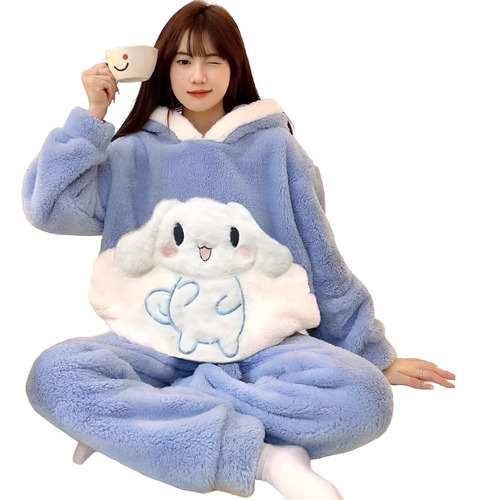 Piyama Conjunto Niña Corderito Sanrio Capucha Bolsillos