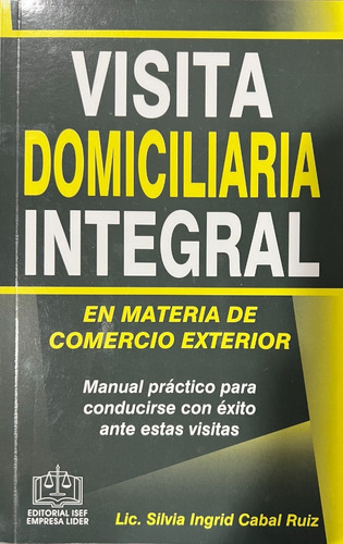 Libro Visita Domiciliaria Integral.