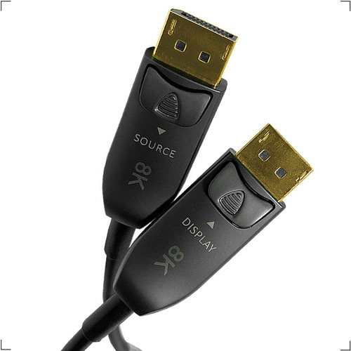 Imagem 4 de 5 de Cabo Displayport 1.4 Fibra Óptica 8k@60hz De 15 Metros