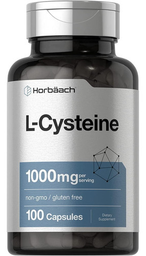 L- Cisteina L-cysteine 1000mg 100 Cápsulas Eg N16 Sabor Nd