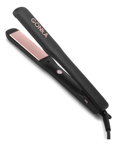 Plancha Para Cabello Revel Gonka Color Negro 110V