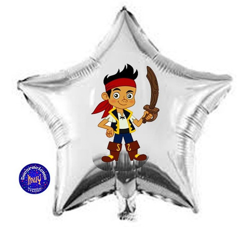 Combo  De 3 Globos Pirata Jake Y Los Piratas  