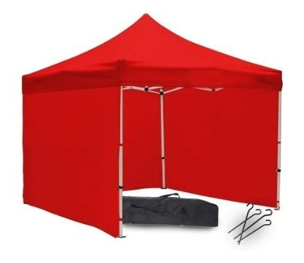 Imagen 1 de 7 de Gazebo Plegable 3x3 Blanco 4 Paredes Premium Carpa Easy