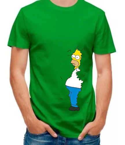 Camiseta Homero Simpson Desaparece Arbustos