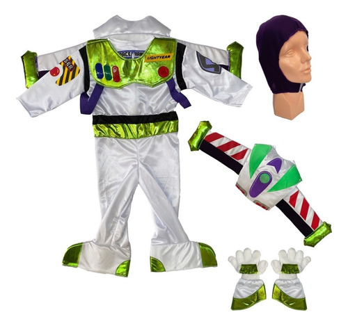 Disfraz Inspirado Buzz Lightyear Niño Accesorios Toy Story  