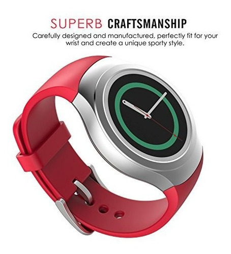 Imagen 4 de 7 de Gear S2 - Correa Deportiva De Repuesto De Silicona Suave Pa