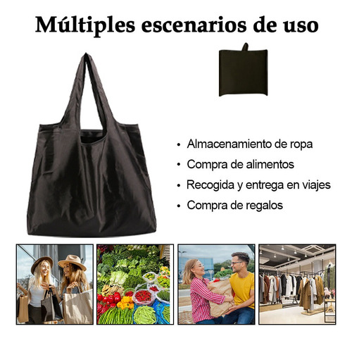 Paquete 3 Bolsas Ecológica Reutilizable Ecológica Compras
