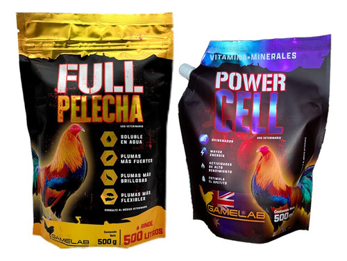Power Cell + Full Pelecha Para Gallos Y Pollos