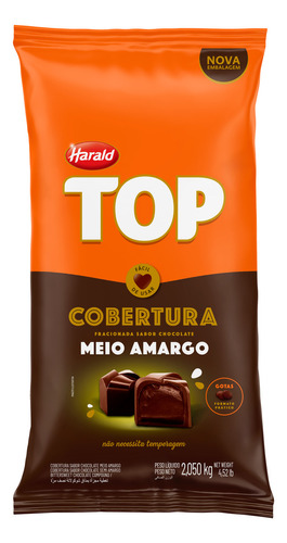 Cobertura Harald Top Gotas meio amargo 2.05kg