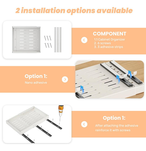 Filta 2 Pack Hesphy Expandible Expandible El Organizador Del