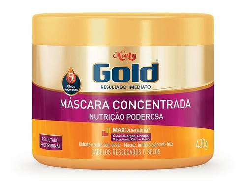 Imagem 1 de 1 de Niely Gold Máscara Concentrada Nutrição Poderosa