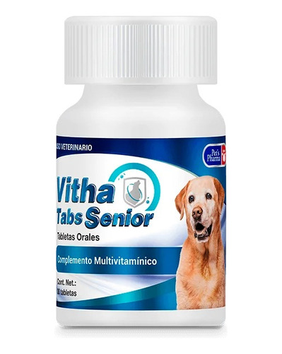  Pets Pharma Vitha Tabs Senior 30 Tabletas Perros 