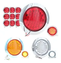 Comprar 10 Plafon 40 Led Redondo 4 Pulgadas Alta Baja Estrobo 12-24v