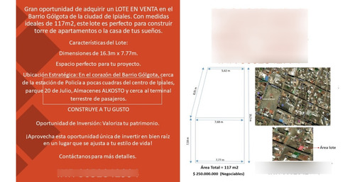 Lote En Venta Barrio Golgota, Ipiales - Nariño