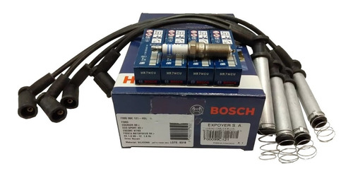 Juego Cables Bujia + Bujias Bosch Ecosport 1.6 8v Rocam 