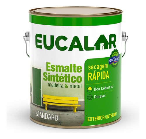 Tinta Esmalte Sintético Eucalar Branco 3,6l Eucatex