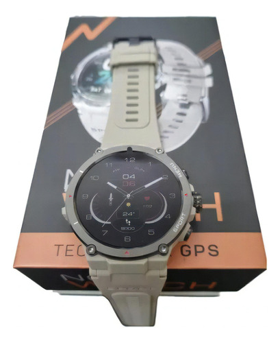 Reloj Noga Smartwatch Ng-swpro 02 Gps Ip68 Color De La Caja Gris Oscuro
