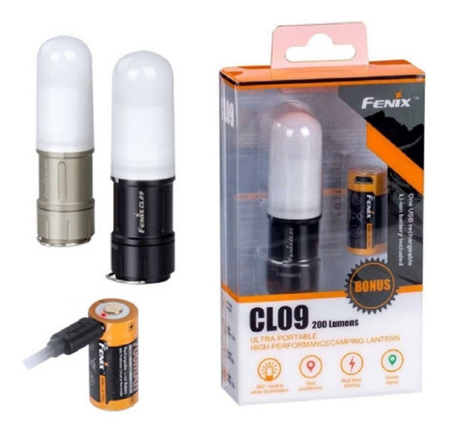 Farol Led Fenix Cl09 Mini 200 Lumens Sumergible Camping