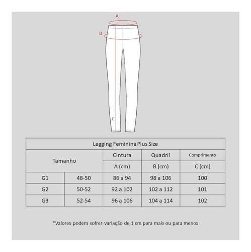 Imagem 6 de 6 de Kit 2 Calças Legging Plus Size Felpada Térmica Para Frio