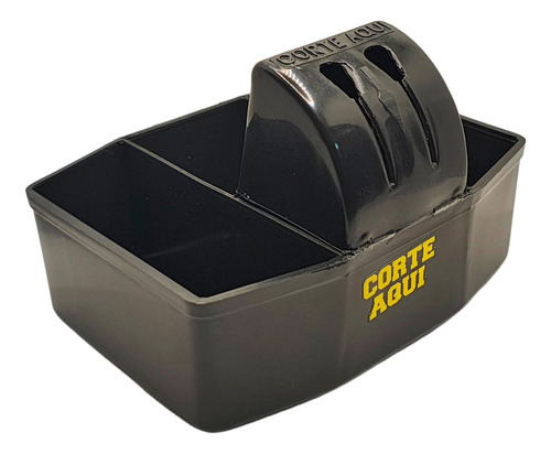 Kit Com 3 Porta Sachês Com Cortador Para Mesa Preto