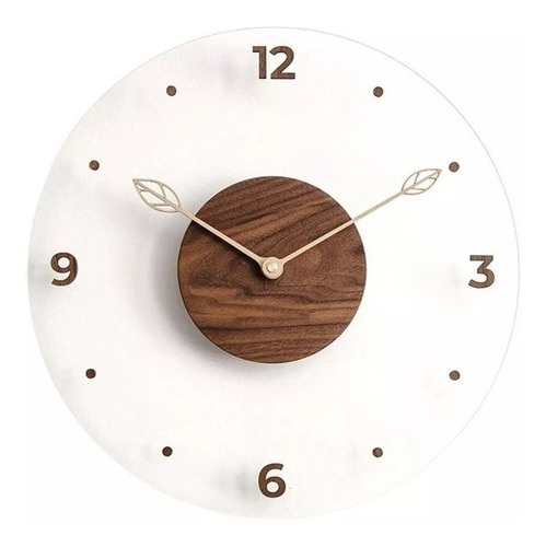 Reloj De Pared Redondo De Madera Contact Now De 14 Pulgadas