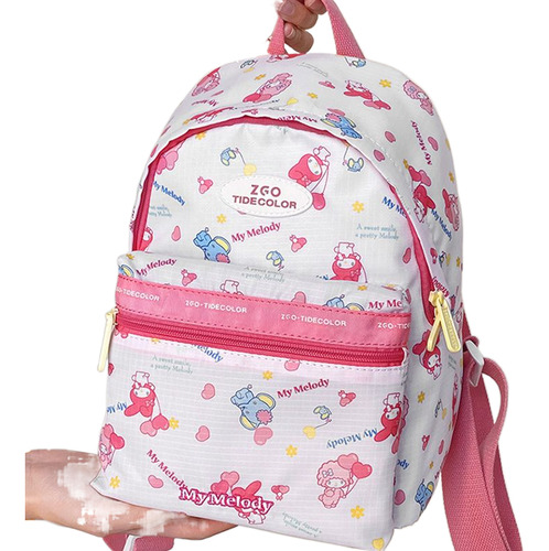 Mochila Kawaii My Melody De Sanrio Anime, Ligera Para Padres