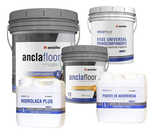 Micropiso Microcemento Anclafloor Kit 35 M2 Anclaflex Mm