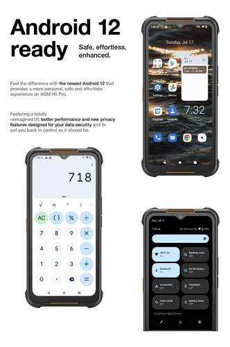 Display 6.56 Celular Robusto Agm H5 Pro 128 Gb Aprova D'água