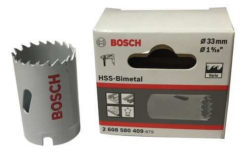 Sierra Copa 33mm Bimetálica Bosch Hss - 1-5/16 