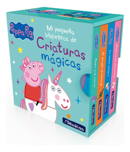 Peppa Pig: Mi Pequeña Biblioteca De Criaturas Magicas, De Hasbro; Eone. Editorial Beascoa En Español