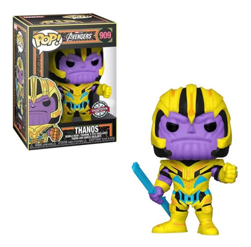 Funko Pop Marvel Vengadores Thanos Blacklight 909 Xuruguay