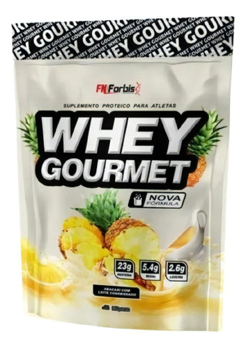 Whey Gourmet 900g Fn Forbis , Whey 25g Proteinas Sabor Abacaxi Com Leite Condensado